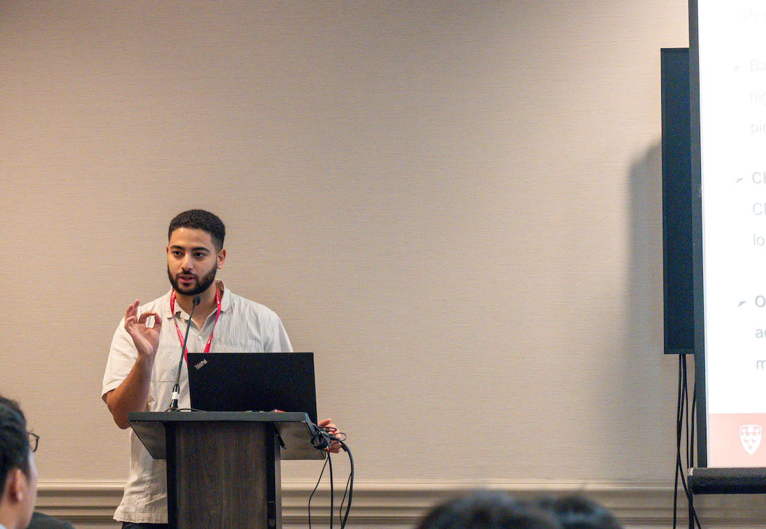 Yousef Benali of McGill University gives an invited talk.